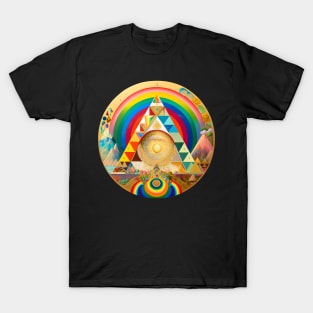 Colorful Cosmic Pyramid 1 T-Shirt